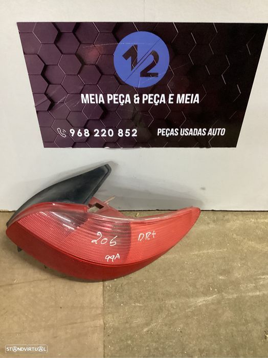 Farolim traseiro direito Peugeot 206 do ano 1999 - 1