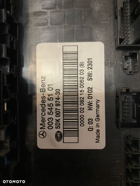 MERCEDES W203 MODUŁ KOMFORTU SAM A0035455101