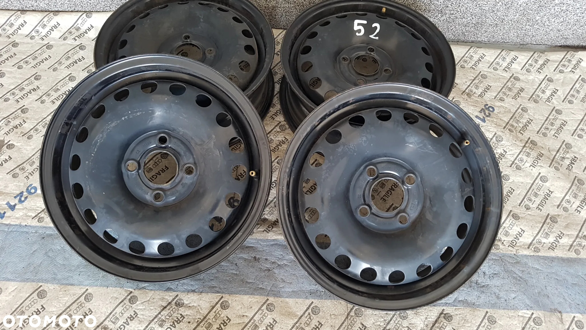 FELGI STALOWE VW 4x100 5Jx14 ET35 VW UP SKODA CITYGO SEAT MI - 4