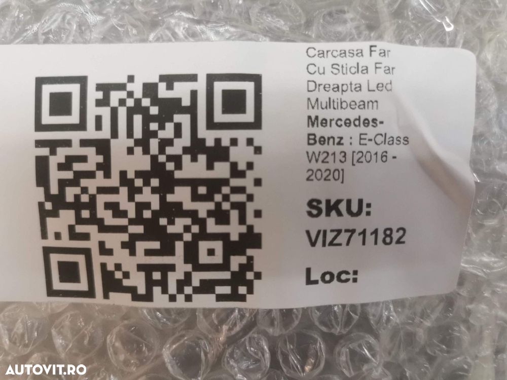 Carcasa Far Cu Sticla Far Dreapta Led Multibeam Mercedes-Benz  E-Class - 8