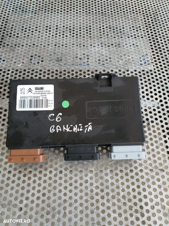 Modul Calculator Bancheta Spate Citroen C5 C6 Peugeot 407 607 Cod 9660703680 - 2