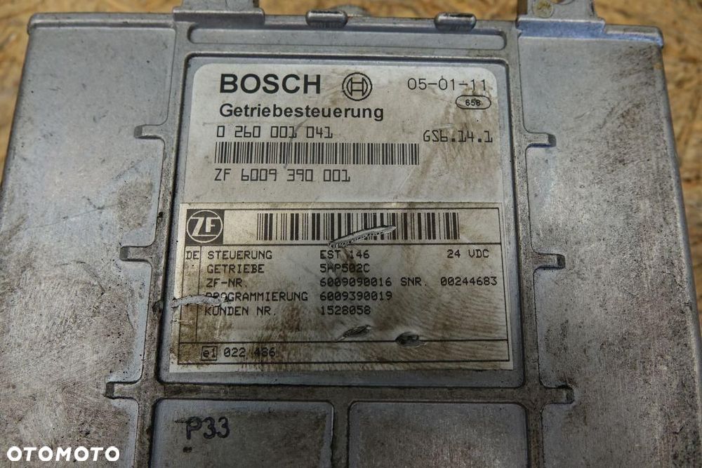 STEROWNIK SKRZYNI ZF MERCEDES   0260001041 - 3