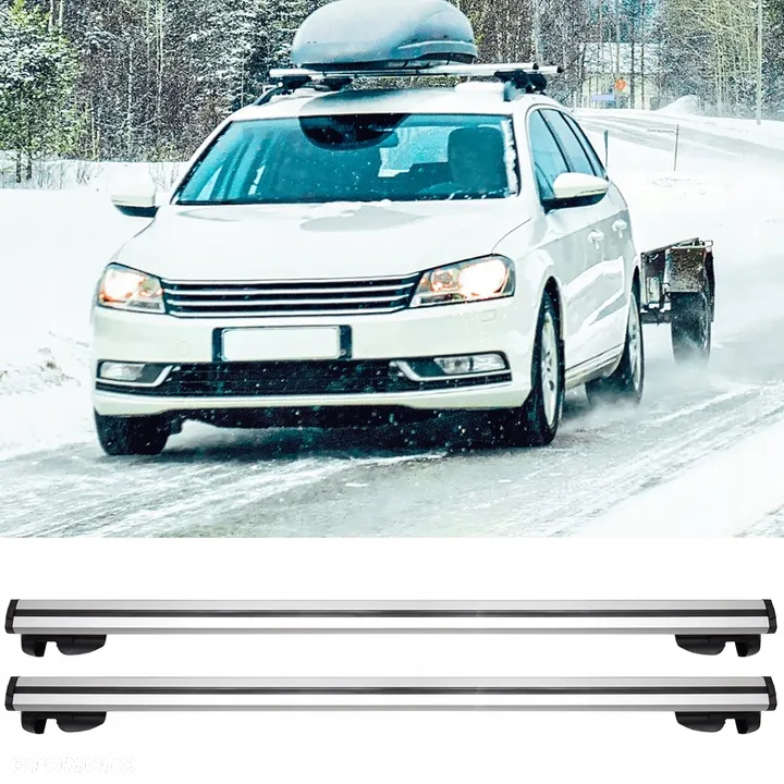HOALTE Bagażnik dachowy na relingi na dach uniwersalny aluminiowy 120 cm - 8