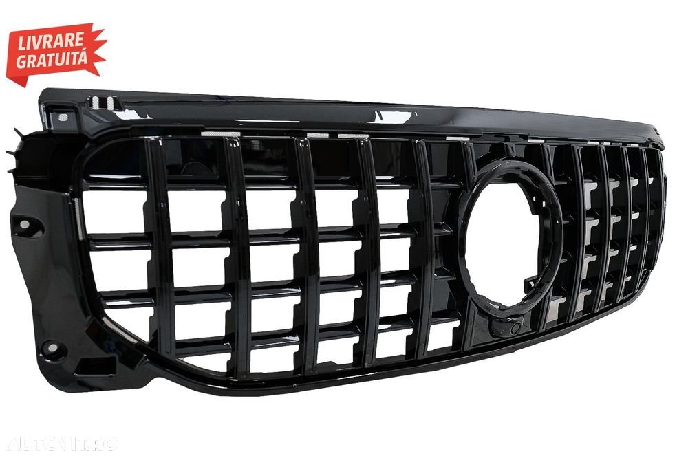 Grila Centrala Mercedes GLB-Class X247 (2019-2023) GT-R Panamericana Design Negru - livrare gratuita - 4