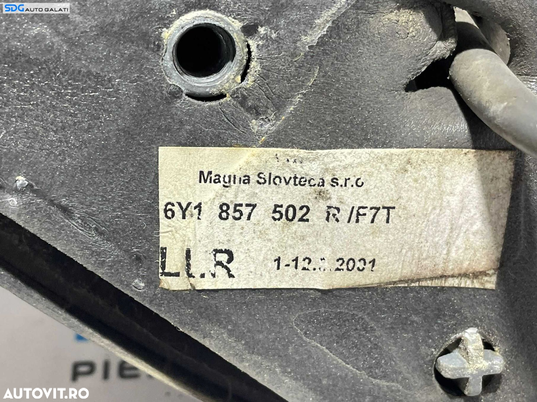 Oglinda Dreapta Electrica Skoda Fabia 1 2000 - 2007 Cod 6Y1857502R [L2884] - 2