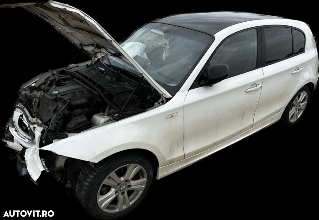 bmw seria 116d e87 LCI  2010 culoare 300 alpinweiss 3 motor n47 cutie manuala caseta directie volan pe stânga usa haion bara spate Cardan grup alpinweisse 3 alb 300/0 - 3