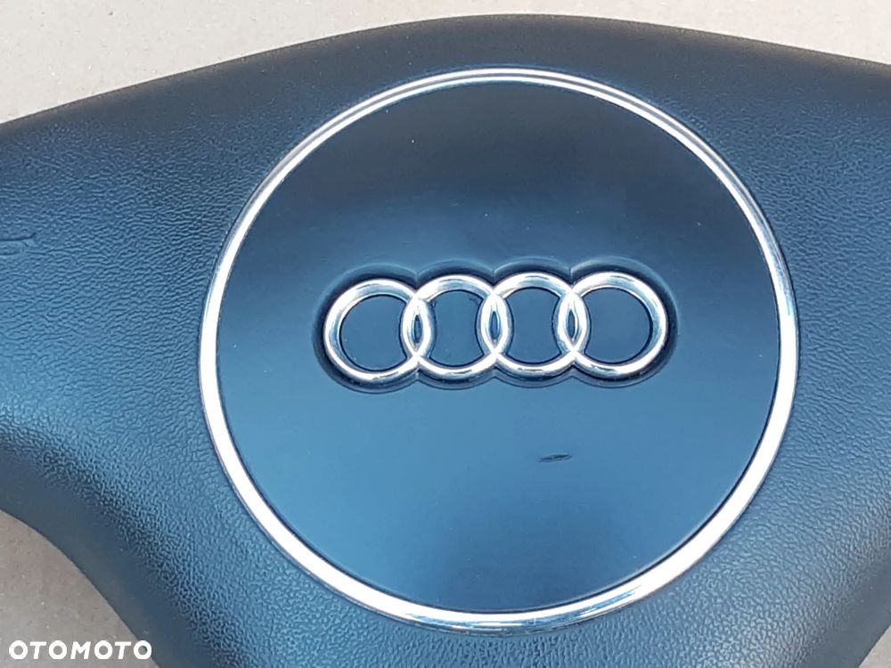 AUDI A4 B6 A3 8L KEROWNICA TRÓJRAMIENNA PODUSZKA SKÓRA CZARNA 8Z0419091D  8E0880201J - 5