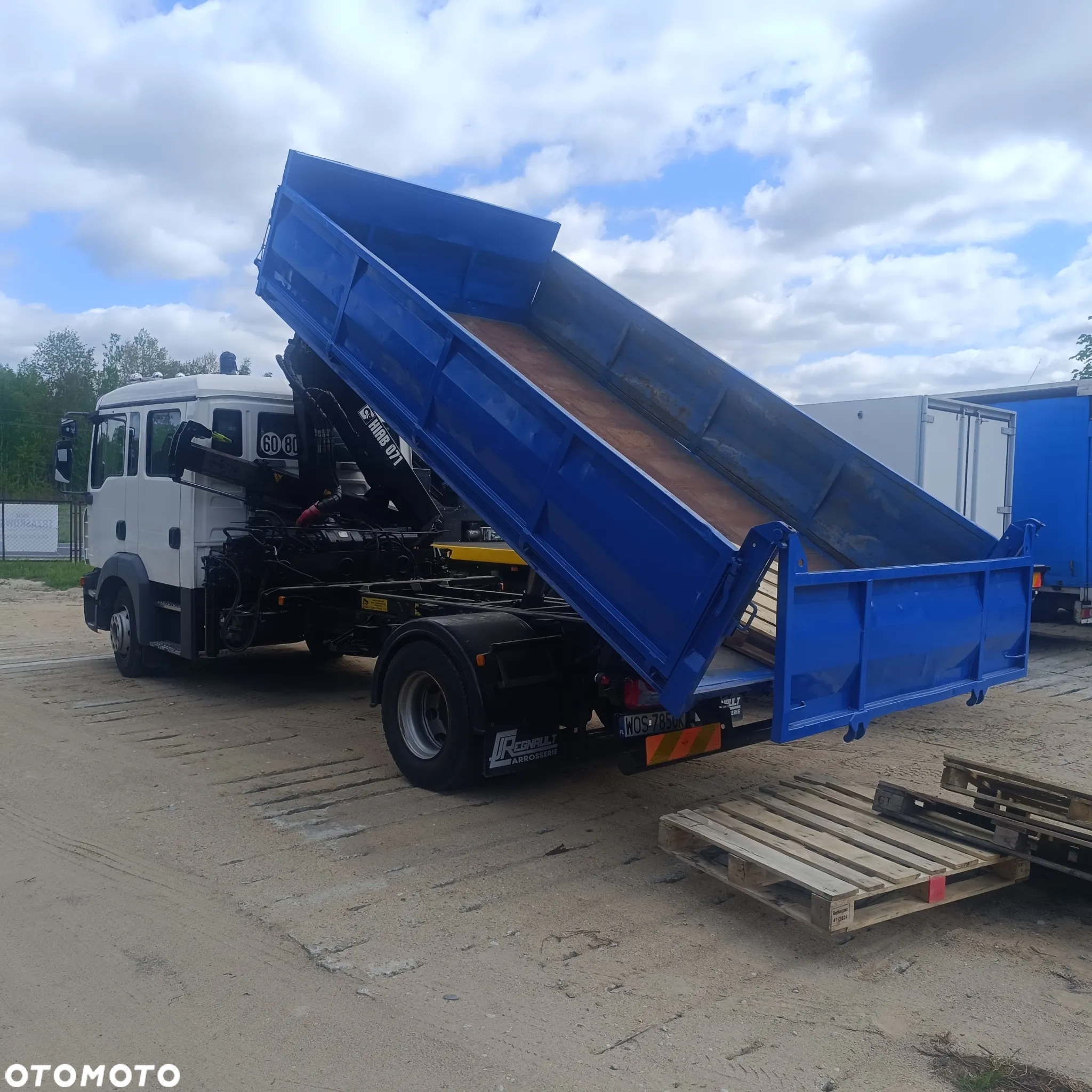 MAN TGM 15.240 Hds Hiab 071-1 wywrotka doka - 2