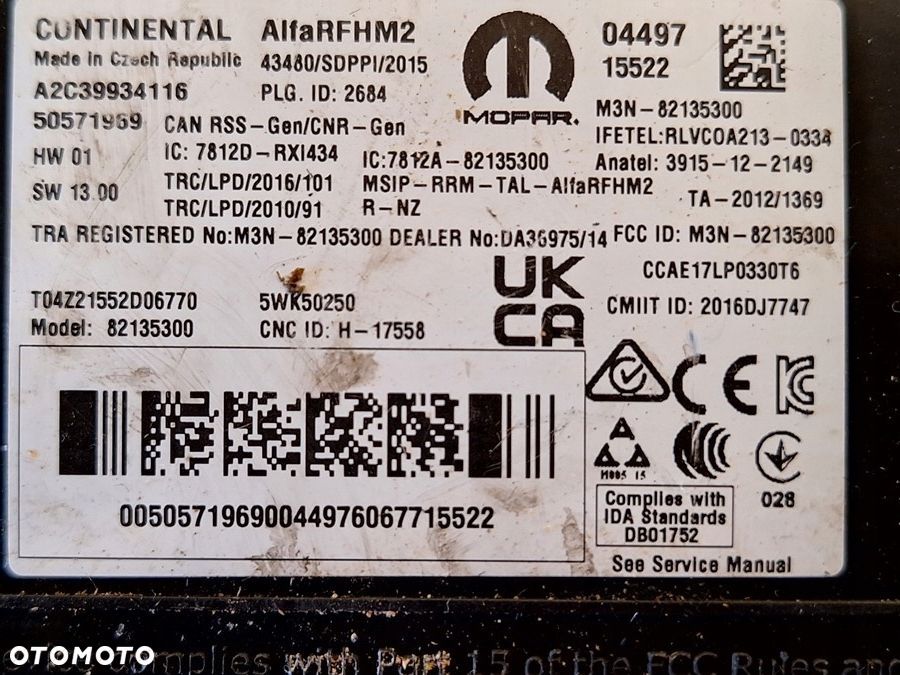 alfa romeo fiat sterownik modul 50571969 demontaz orginal - 2