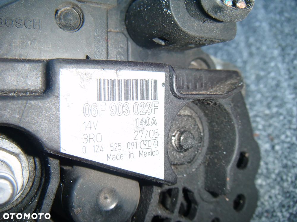 vw jetta III 07r 2.0 tdi alternator 06f903023f - 3