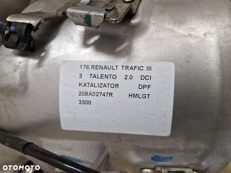renault trafic iii 3 talento 2.0 dci katalizator dpf 208a02747r hmlgt - 3