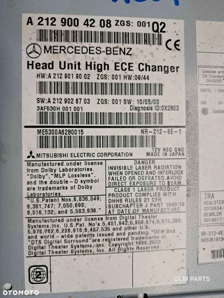 mercedes-benz w207 radio nawigacja navi a2129004208 - 11