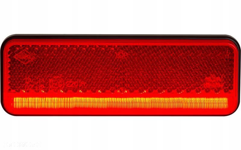 lampa obrysowa led slim czerwona 12/24v uniwersalna - 2