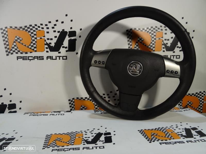 Volante Opel Vectra C (Z02)  Volante Opel Vectra C Em Pele Com Comando - 1