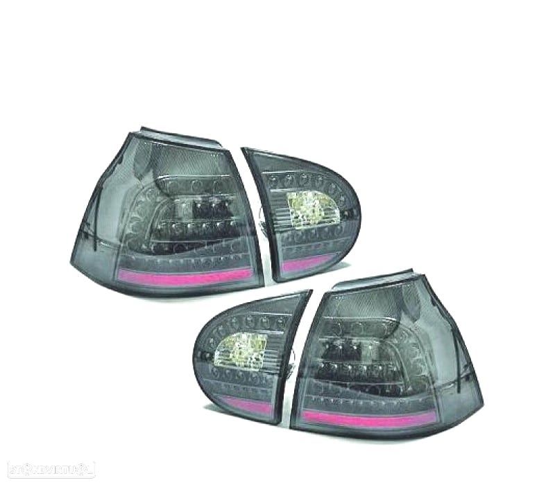 FAROLINS TRASEIROS PARA VOLKSWAGEN VW GOLF V FULL LED ESCURECIDOS 03- - 1