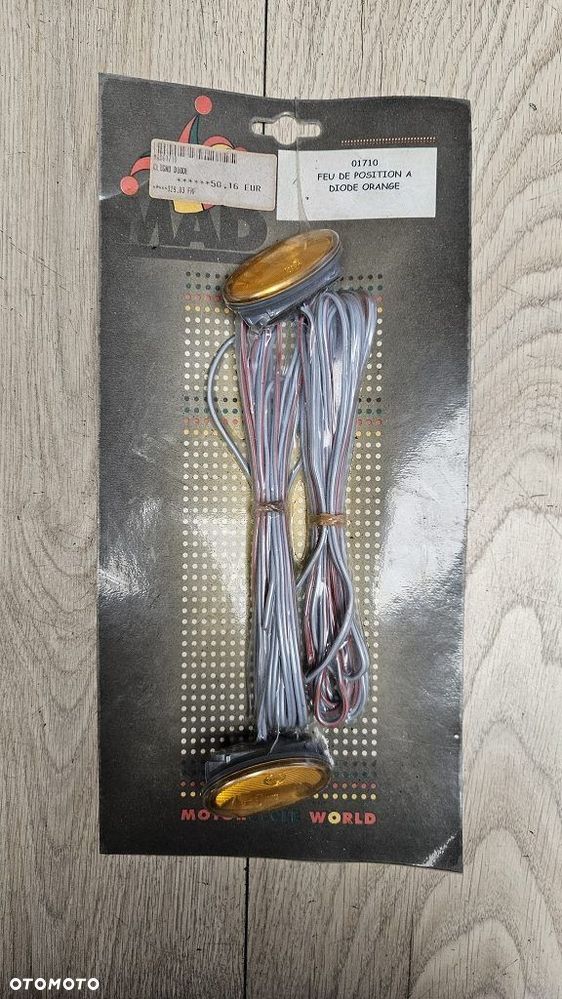 Kierunkowskazy LED motocyklowe MAD 01710 owalne płaskie (para) - 6