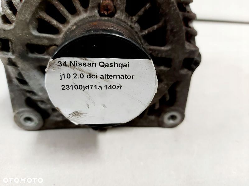 nissan qashqai j10 2.0 dci alternator 23100jd71a - 2