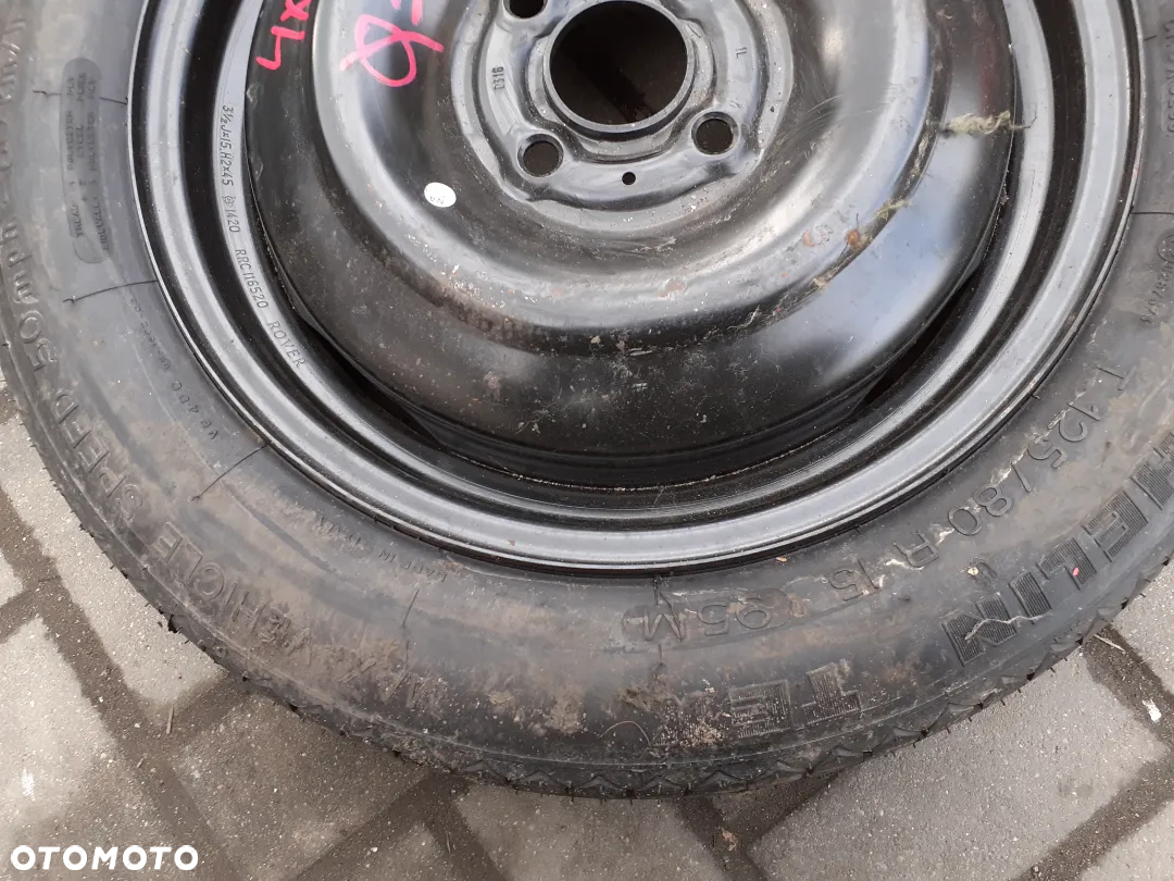 KOŁO DOJAZDOWE ZAPASOWE ZAPASÓWKA DOJAZDÓWKA 4X98 ROVER - 3