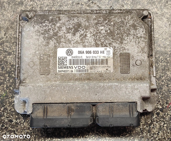 KOMPUTER STEROWNIK SILNIKA 1.6 MPI BGU BSE 06A906033HE SIMOS 7.1A VW AUDI SEAT SKODA WYSYŁKA !!!