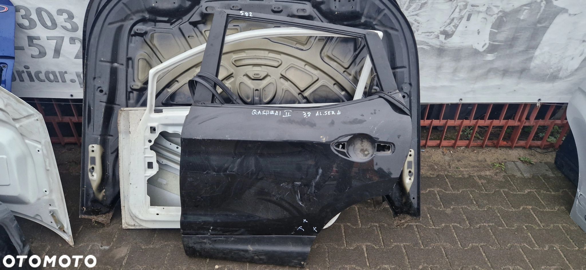 Drzwi Nissan Qashqai II 2013-2021r. Tył Lewy - 1