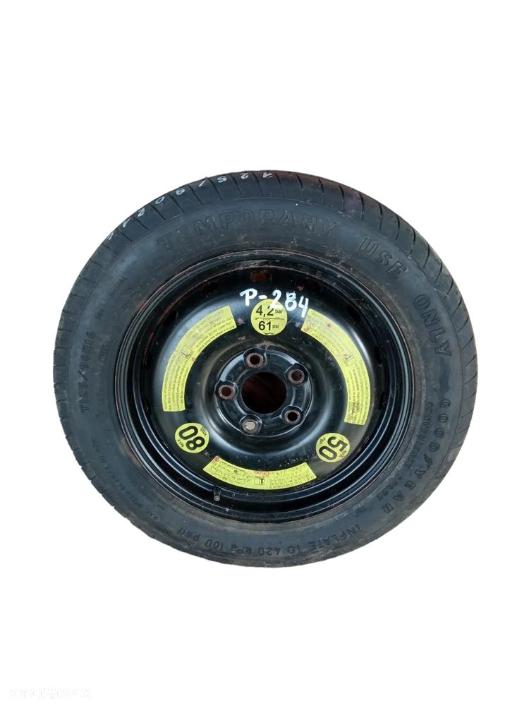 Koło Zapasowe Dojazdowe Mercedes W169 W245 125/90 R16 5X112 ET32 1694000802 - Gwarancja Wysyłka - 1