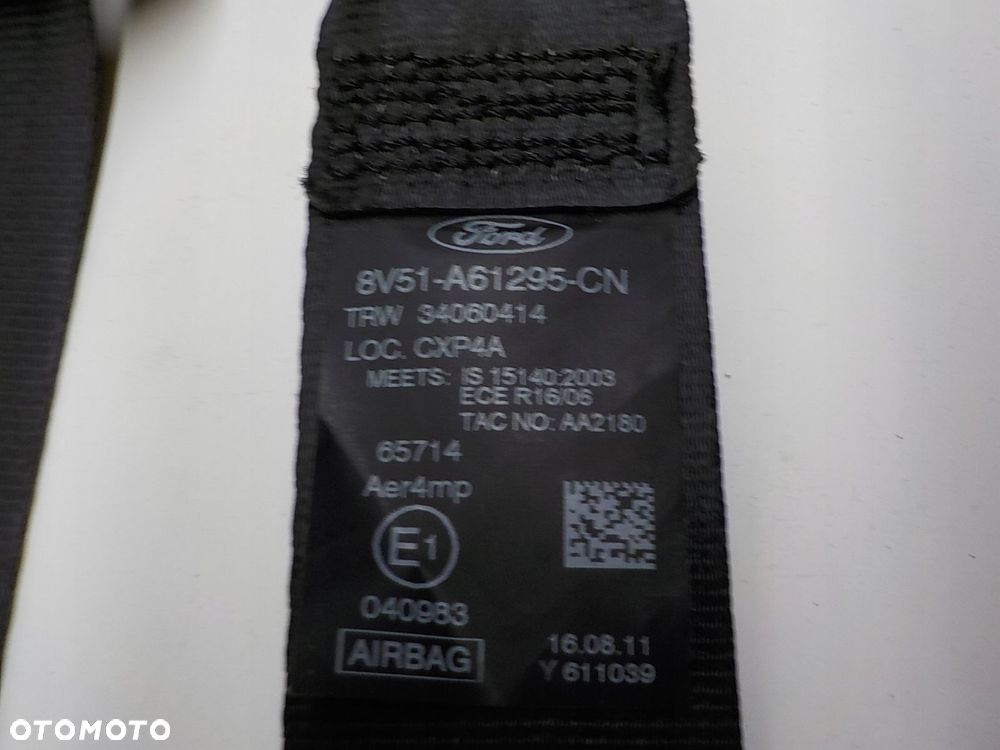 FORD FIESTA MK7 PAS BEZPIECZEŃSTWA NAPINACZ LEWY PRZÓD 8V51-A61295-CN - 6