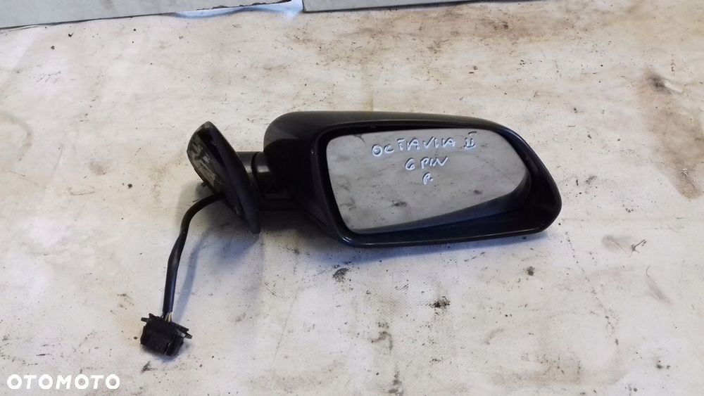 LUSTERKO PRAWE ELEKTRYCZNE 6 PIN SKODA OCTAVIA II 04-08 - 1