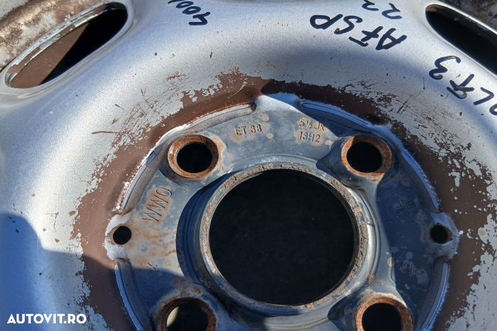 Jante tabla cu anvelope 13 - set 175/70 R13 1H0601025A ET38 51/2JX13H - 6