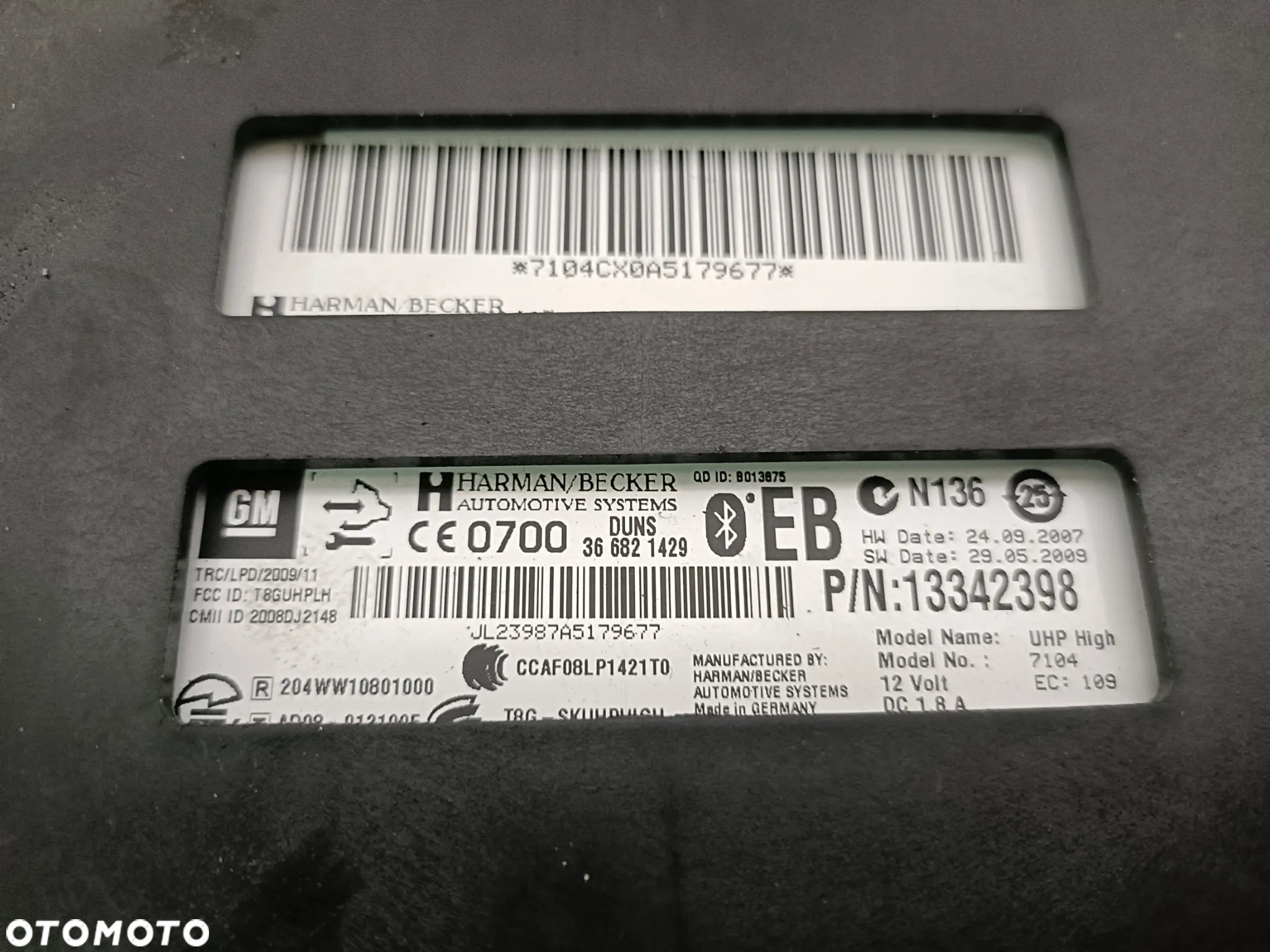 OPEL ASTRA IV J 09-19 2,0 CDTI moduł sterownik bluetooth 13342398 * - 4