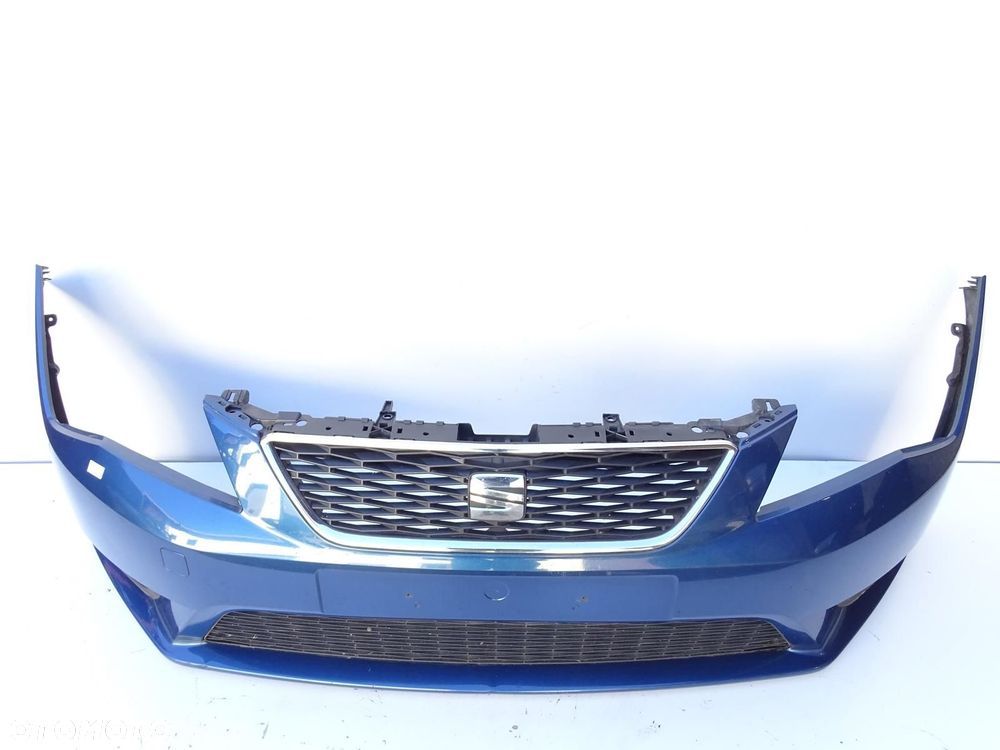 ZDERZAK PRZÓD PRZEDNI + ATRAPA + HALOGENY LW5P SEAT LEON III 5F 12-17r - 2