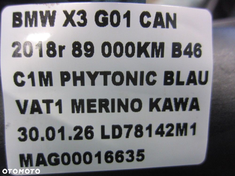 BMW X3 G01 B46 F30 F36 G20 8596283 PODSTAWA FILTRA OLEJU 11428596283 ORYGIN - 10