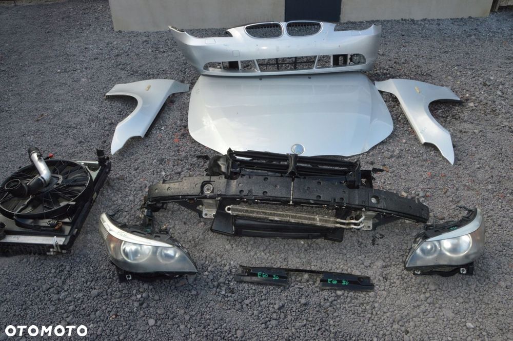 Zderzak maska błotnik lampa komplet przód bmw 5 e60 e61 3.0 d - 2
