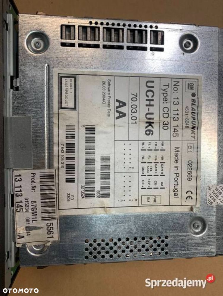 13113145 radio fabryczne wyświetlacz Opel Vectra c lift signum lift - 4