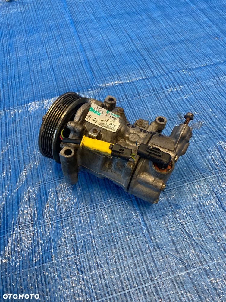 SPRĘŻARKA KOMPRESOR POMPA KLIMATYZACJI KLIMY CITROEN C5 PEUGEOT 508 1.6THP 9671216280 SD6C12 ORYGINAŁ - 1