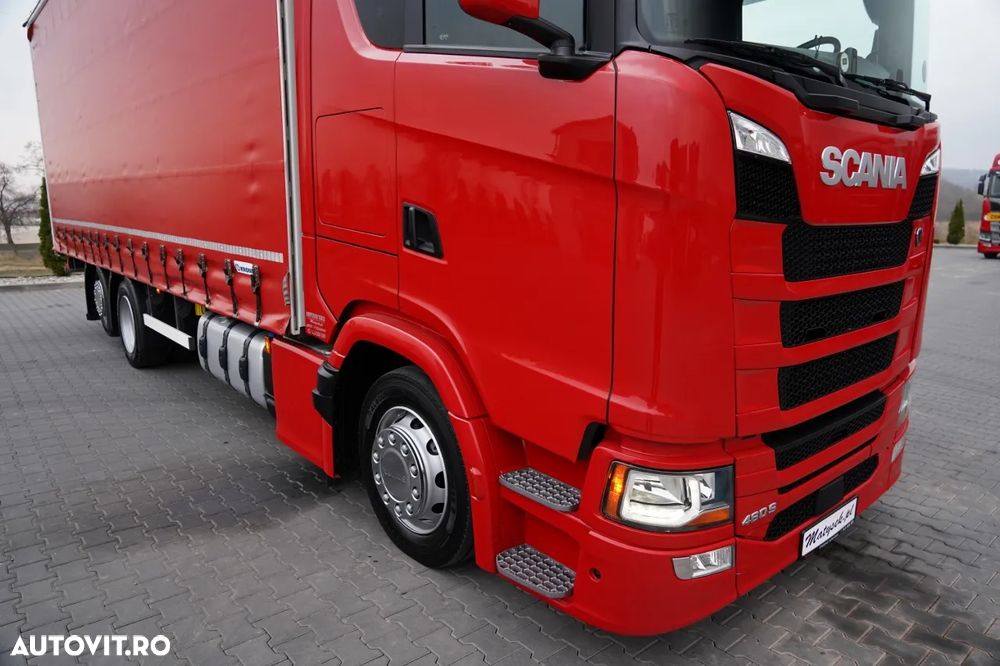 Scania S 460 / CORTINĂ 8.1 M / 60 M3 / SOLO / 6X2 / PUNTE RIDICATĂ / PUNTE DIRECȚIE - 8