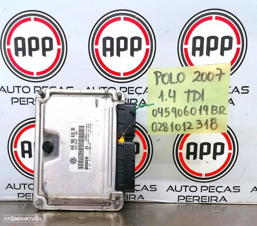 Centralina motor VW Polo 9n, Ibiza 6L, Fabia 1.4 TDI referência 045906019BR,  0281012318. - 1