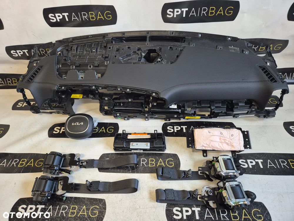 KIA SORENTO IV LIFT 4 DESKA ROZDZIELCZA KONSOLA KOKPIT PULPIT PODUSZKI AIRBAG AIR BAG PASY KIT SET - 1