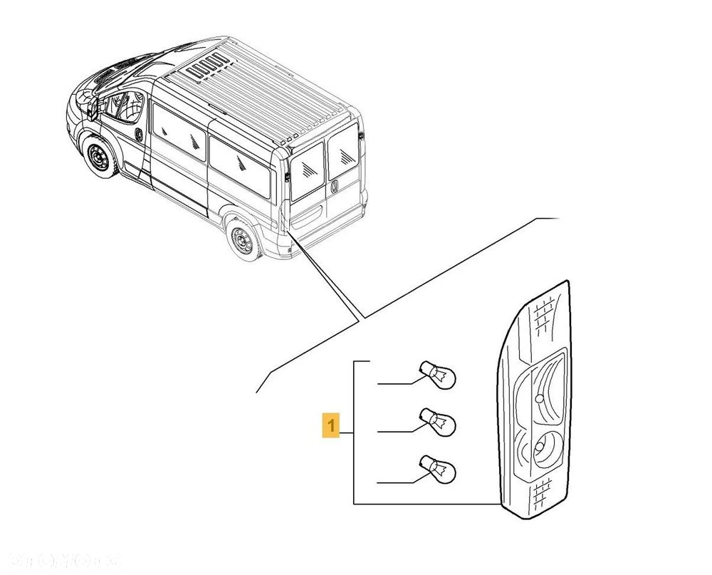 Lampa Citroen Jumper 2 II Ducato 3 III Boxer II 06-14r. NOWA lewa tylna EU Oryginalna w błotnik lewy - 1