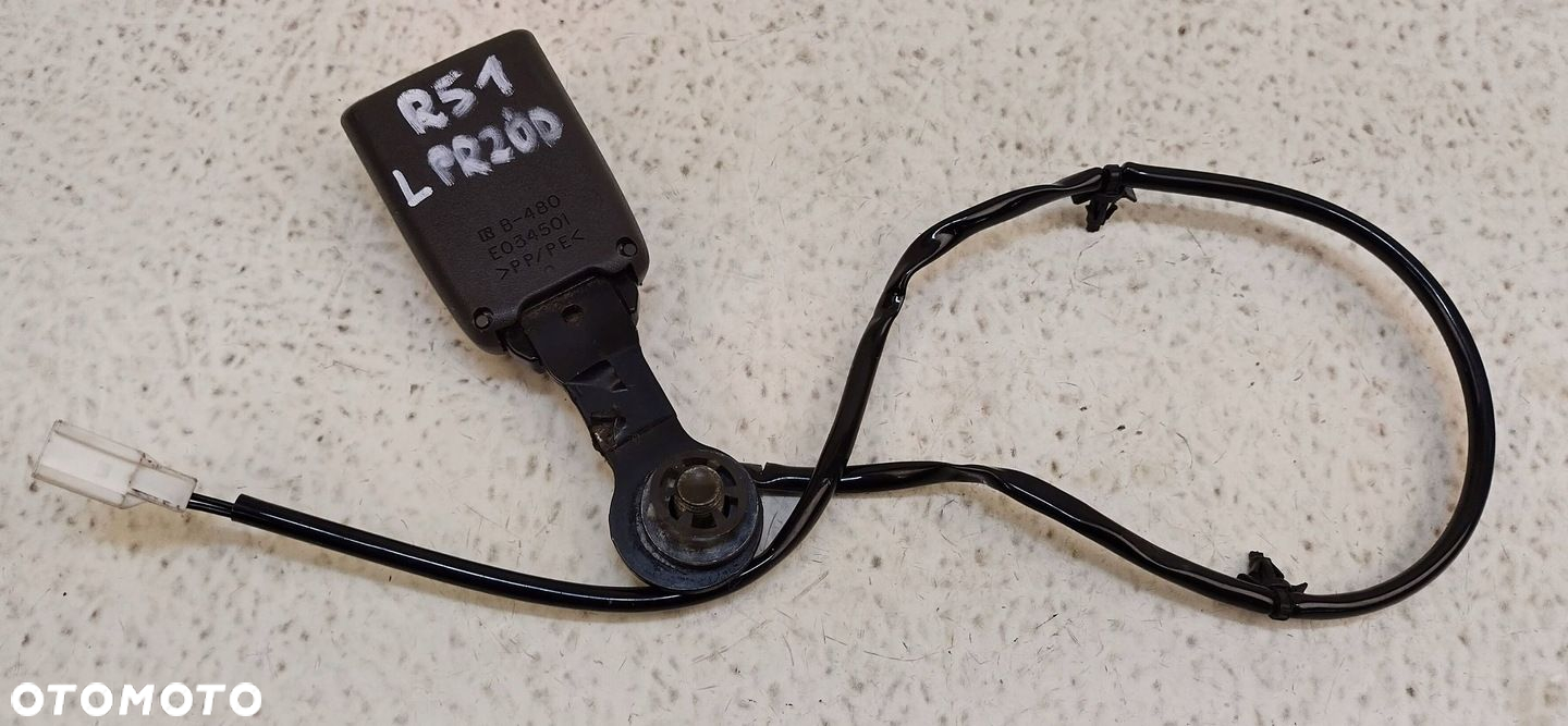 NISSAN PATHFINDER R51 KLAMPA ZAPINKA PASA BEZPIECZEŃSTWA FOTELA LEWY PRZÓD - 4