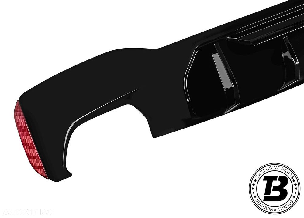 Difuzor Bara Spate cu Ornamente compatibil cu BMW Seria 5 G30 G31 M5 Design - 3