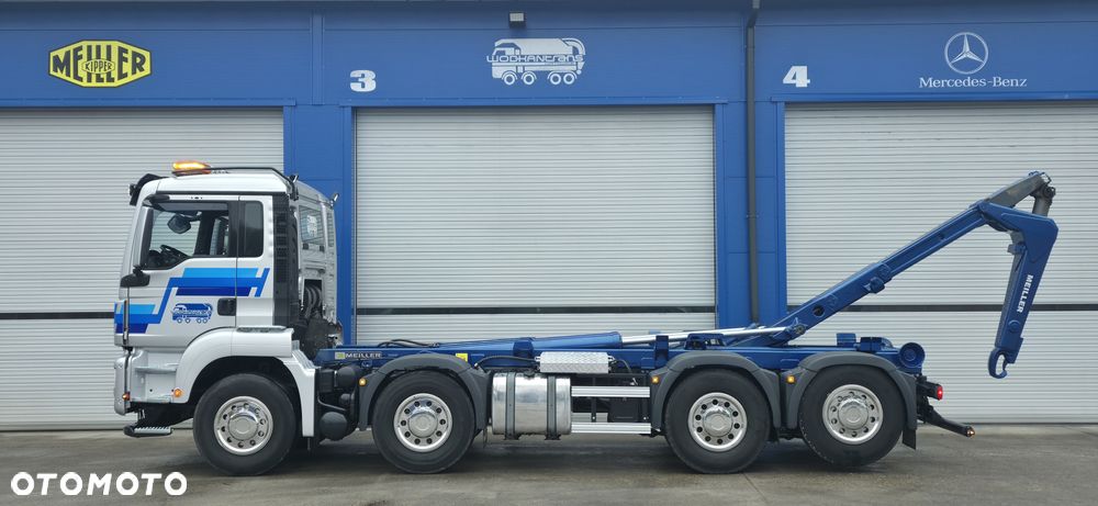 MAN TGS 35.460 8x2 hakowiec MEILLER RK 20.70 TS kontener 7m - 7