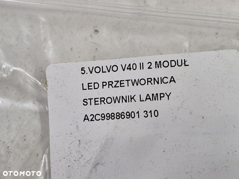 VOLVO V40 II 2 MODUŁ LED PRZETWORNICA STEROWNIK LAMPY A2C99886901 - 8