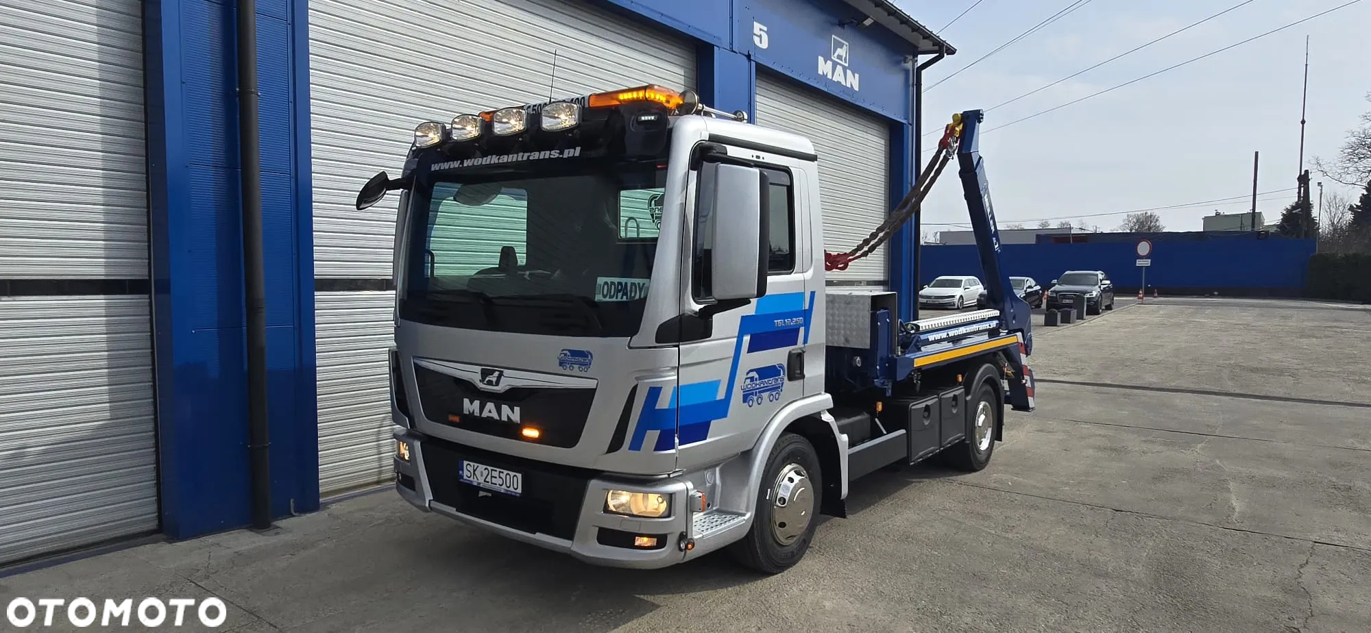MAN TGL 12.250 bramowiec MEILLER AK 7 NT import Niemcy specjalny - 2