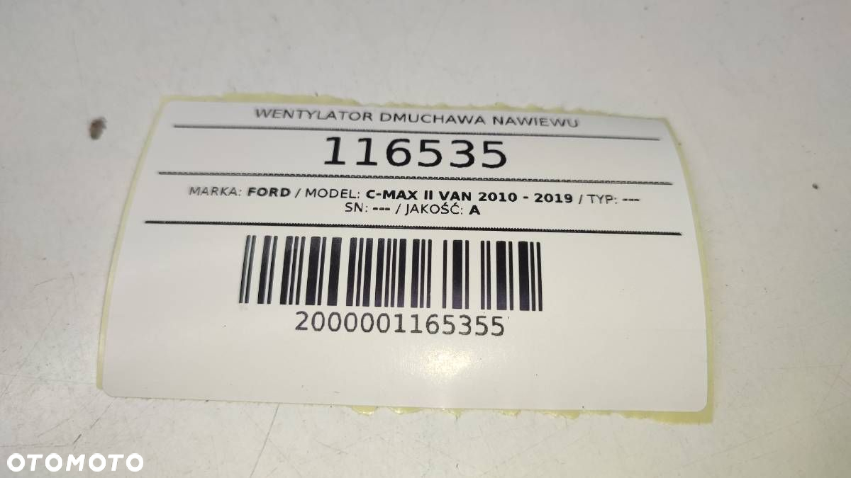 WENTYLATOR DMUCHAWA NAWIEWU REZYSTOR FORD C-MAX I MK1 3M5H18456AC - 5