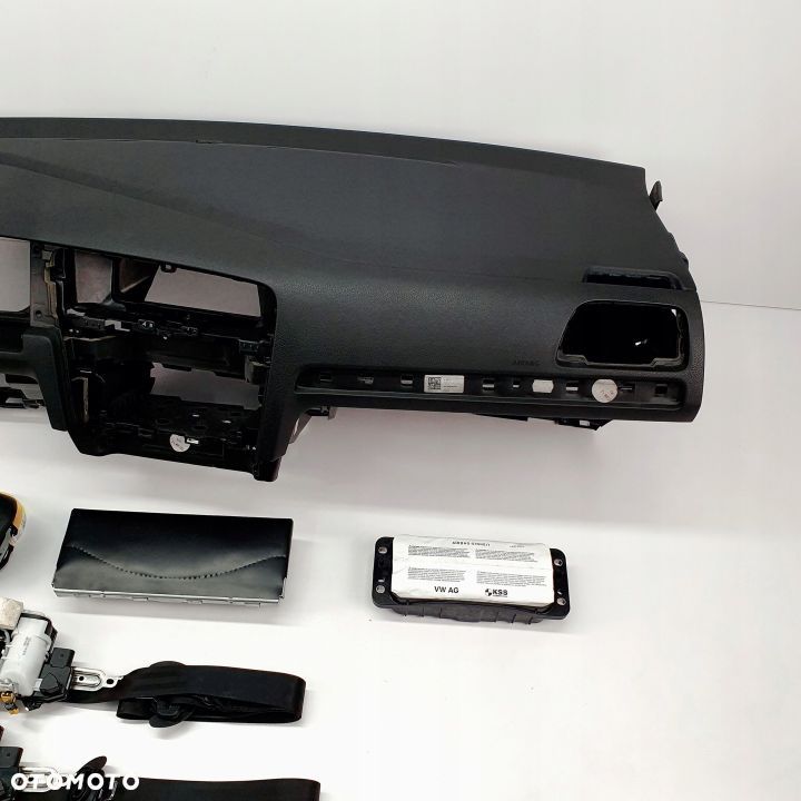 VW GOLF VII 7 DESKA ROZDZIELCZA KONSOLA KOKPIT PULPIT PODUSZKI AIRBAG AIR BAG PASY KIT SET - 3