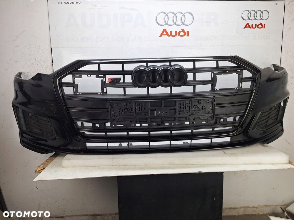 ZDERZAK AUDI S6 C8 4K 4K0 2018-2024 BLACK EDITION GRILL DYFUZOR ATRAPA - 1