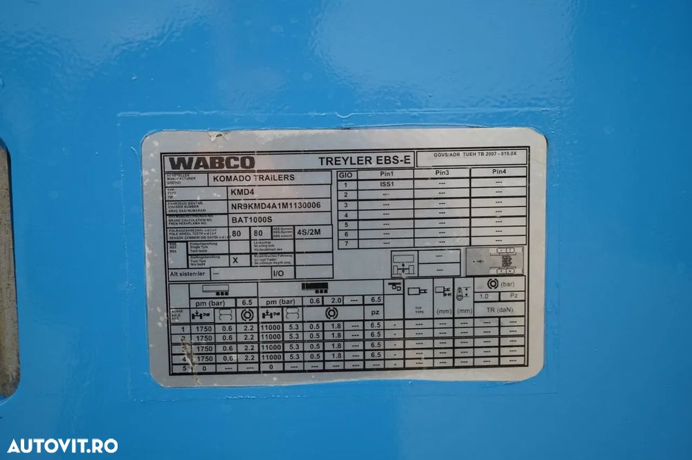 Altul -KOMODO / KMD4 / REMORCA AUTO / BETON JOS / AXE DE DIRECȚIE / AXĂ RIDICATĂ / RAMPE HIDRAULICE / - 34