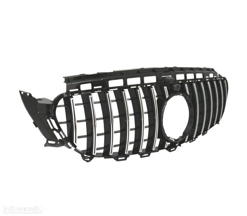 GRELHA MERCEDES CLASE E W213 16-19 LOOK AMG GTR PRETO CROMADO - 3