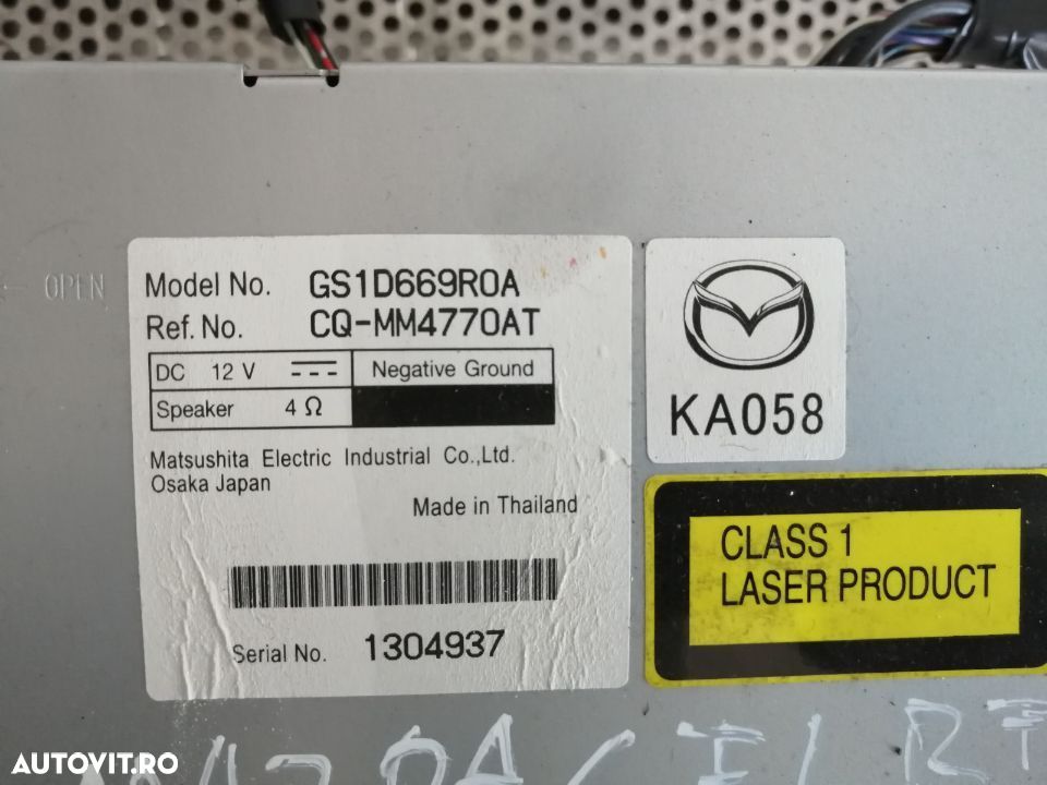 Radio Cd Mazda 6 Facelift 2008/2012 Testat Cu Garantie - 5