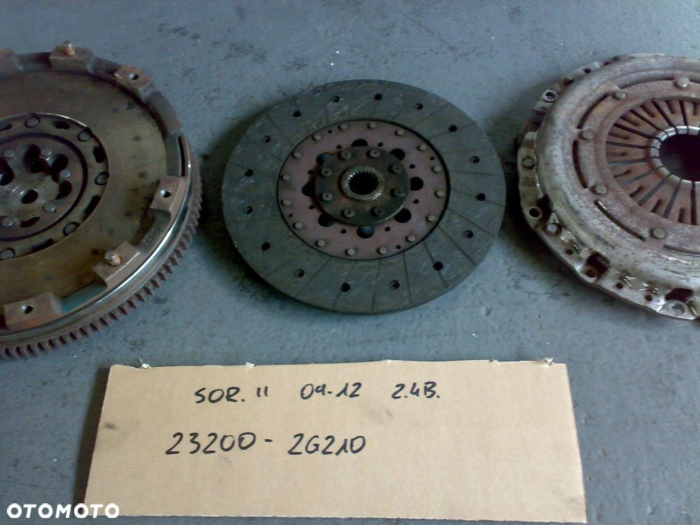 kia sorento ii 2009 2012 dwumas sprzęgło tarcza docisk 2.4 benz. - 2